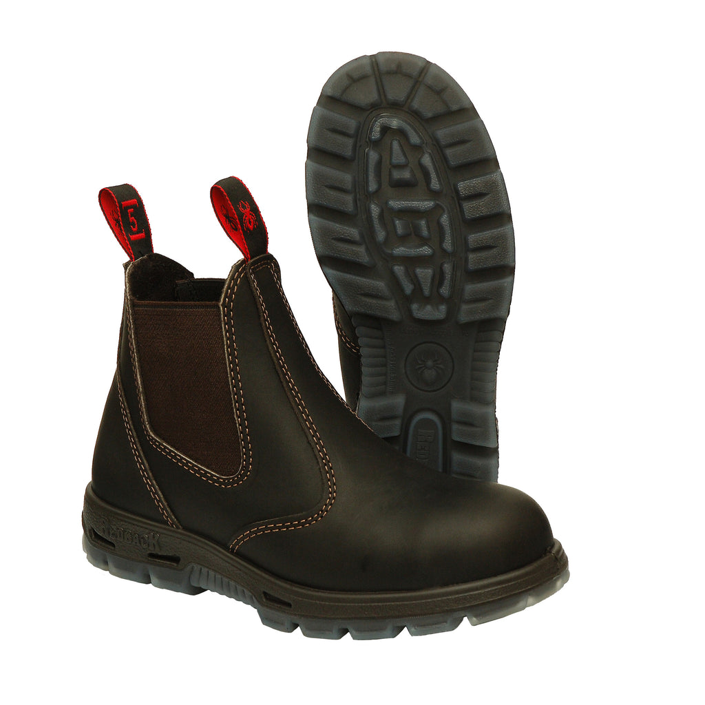 REDBACK BOOTS Safety Toe BROWN BOBCAT CLARET USBOK