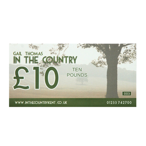In The Country gift vouchers