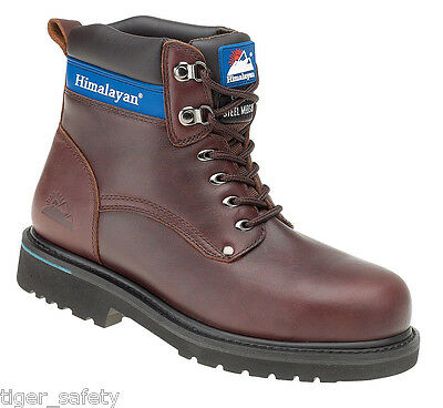 Himalayan Full Grain Leather Goodyear Welted Safety Midsole Boot