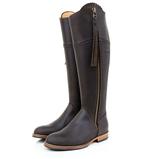 BareBack Sovereign Waxed Leather Boots with Tassel - Brown
