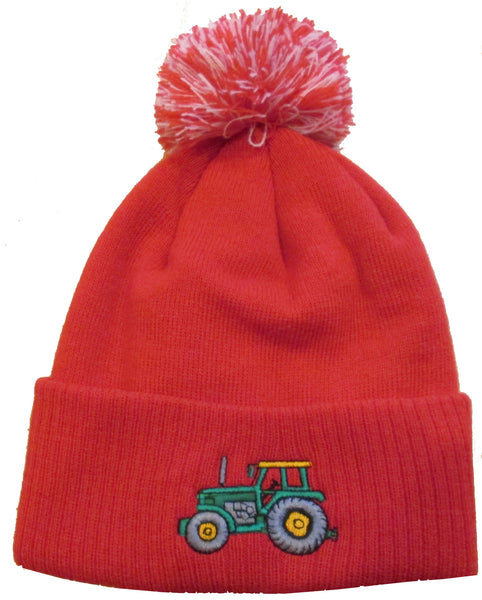 British Country Collection Pom Pom Hat - Red Tractor