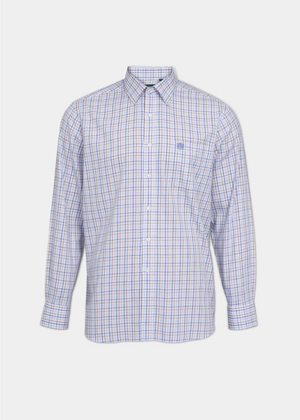 Ilkley Children's Blue & Beige Country Check Shirt