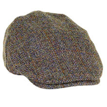 ZH014 Highland Harris Tweed Flat Cap - Green