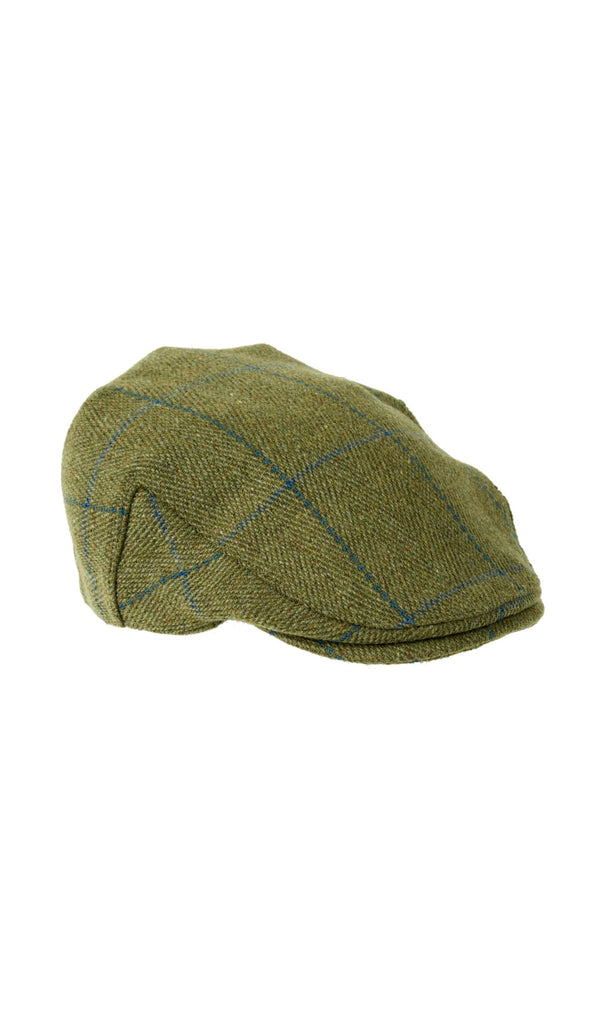 Fox derby tweed flat cap blue stripe ZH010