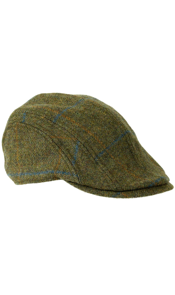 Urville duckbill cap - moss blue/rust chk