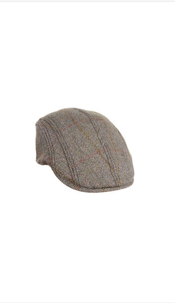 Purnell duckbill cap dark green / gold stripe. ZH090