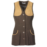 Laksen Lady Broadland Shooting Vest Brown