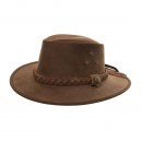 chocolate brown australian style hat - ak-51- L