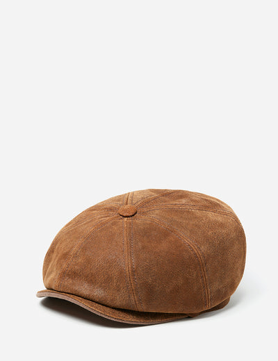 Stetson Burney Newsboy Cap (Pigskin) - Brown