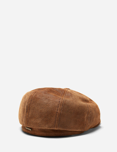 Stetson Burney Newsboy Cap (Pigskin) - Brown